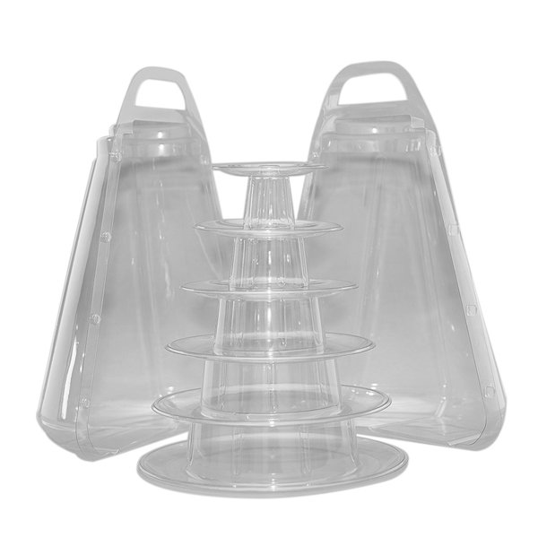 Prep & Savour Jarmani Polypropylene Plastic 6 Cupcake & Cake Pop Stand